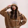 Bufanda Jacquard para Mujer Otoño e Invierno Estilo Coreano Conjunto de Dos Piezas Bufanda Sombrero Chal para Mujer Combinación Versátil para Estudiantes Pareja Bufanda Cálida