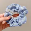 Nuevo Estilo de Gama Alta Cuatro Capas Oversized Plisado Estilo Perezoso Coleta Baja Goma para el Cabello Scrunchie Accesorio para el Cabello