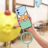 Adecuado para Fundas de Teléfono Móvil Oppo, Silicona Refrigerante, Textura Divertida, Funda Suave de Lujo y Original con Colgante de Muñeca para Pareja
