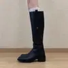 Botas Pretas Outono e Inverno, Botas Longas, Botas Cavaleiro 2025, Botas de Cano Alto Femininas, Novo Estilo, Bonitas e Versáteis, Saltos Grossos da Moda