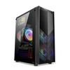 Amazon Black Knight Chassi de computador Desktop Side Transparent Grid Hollow Poderosa dissipação de calor Chassi de jogo de e-sports