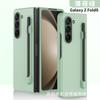 Adequado para Capa de Celular Samsung Z Fold8 Ultra com Caneta, Película para Capa 7/6/5, Compartimento para Caneta, Capa Dura Dobrável com Toque de Pele Fosco