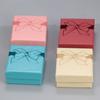 En nombre de la caja de joyería para el cabello, caja de regalo para joyería al por mayor, lazo estampado, colgante, aretes, pulsera, caja para joyería