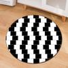 Alfombra redonda con patrón geométrico, tapete para sala de estar, tapete para sofá, directo de fábrica, suministro en stock de AliExpress, una generación de cabello