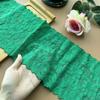 Falda de Encaje Elástico Verde Oscuro Verde Oscuro Ropa Extensa Decoración Hecho a Mano DIY Auxiliar