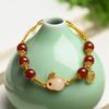 Pulseira de coelho de jade Hetian meninas verão coelhinho Jade mão contas presente de Dia dos Namorados para namorada