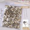 Unhas Branco plano formato especial diamante tamanho grande pequeno mini gota d'água coração quadrado diamante transparente joia diamante retangular branco transparente