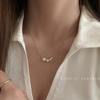 Collar de perlas de nicho de lujo ligero 2022, nuevo diseño de nicho de cadena de clavícula para mujer, cadena de suéter con sentido, accesorios simples