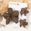 Qiyue Transfronterizo Europeo y Americano Más Vendido Set de Horquillas de Frangipani Flor de Bauhinia Pinza para el Cabello para Mujer Vacaciones Parte Trasera de la Cabeza Clip de Tiburón