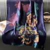 Bufanda Nueva de Seda Simulada, Bufanda Larga de Brocado, Moda Primavera y Otoño, Versátil Chal de Protección Solar de Verano, Turbante