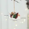 Bestseller transfronterizo: Ángel de resina pintado estilo vintage, adorno de niña retro, decoración colgante para árbol de Navidad, decoración para escaparate, regalo pequeño