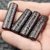 Cuentas con Patrón de Ágata Negra y Roja Passepartout Jade Cuentas Sueltas Cuentas Barril de Calcedonia Plana Pulsera Collar Accesorios de Joyería Cuentas
