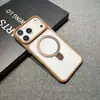 Capa de Celular com Suporte Magnético Iphone17Promax Pele-Like Fosca Iphone16 15 Anti-Queda 14 Capa Protetora 13