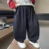 Pantalones de Niño Atuendo de Otoño Jeans de Tencel para Niño 2026 Nuevo Primavera y Otoño Estilo Coreano Elegantes Pantalones Harem para Niños