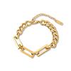 Pulsera de acero de titanio para viajeros de nueva moda Pulsera de lujo ligero para mujer Pulsera para pareja que no se desvanece de Corea del Sur Venta al por mayor de primavera para mujer
