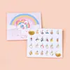 Set Creativo DIY de Pulsera y Collar de Unicornio para Niños, Combinación Versátil, Colgante de Dibujos Animados, Regalo de Cumpleaños, Set de Caja Sorpresa