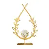 Enfeites de Bola de Cristal de Ferro Forjado Transfronteiriços, Decorações de Casa de Alto Padrão para Sala de Estar, Sala de Estudo, Mesa, Artesanato de Metal Criativo