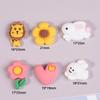 Accesorios de Resina Dibujo Animado Lindo Conejo Flor Amor diy Pegamento Crema Parche Carcasa Teléfono Móvil Vaso de Agua 3D Accesorios para Pegar
