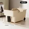 Caixa de Armazenamento para Panelas de Cozinha com Rodas, Cesta de Armazenamento Doméstica para Tampas de Panela e Temperos, Prateleira de Armazenamento Estendida para Itens Diversos, Prateleira de Armazenamento de Mesa