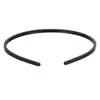 Diadema de Pintura en Spray Plana de 0.5cm Accesorios para el Cabello Tocado Elegante Sencillo Diadema Delgada Pinza para el Cabello Negra con Dientes Internos Diadema DIY