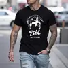 Camiseta de Malla de Manga Corta para Hombre, Holgada, Casual, Delgada, Diseño Simple, Silueta de Personaje, Cuerpo Versátil de Media Manga
