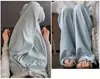 Pantalones Anchos Estilo Perezoso Azul para Mujer Primavera y Verano 2025 Nuevos de Cintura Alta con Caída Textura de Acetato Hilo de Seda de Hielo Leche Fujiyama
