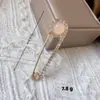 Alfiler de Seguridad con Tachuelas de Diamante para Ropa, Broche Versátil Anti-Exposición, Broche de Letra, Alfiler de Seguridad Grande con Pedrería para Cárdigan de Mujer