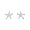 Série Oceano Forma Especial Estrela-do-Mar Zircônia Completa Fone de Ouvido Bluetooth Sem Fio Presilha de Orelha Fivela de Diamante Removível Joia Decorativa da Moda