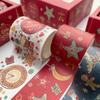 Regalos Creativos de Navidad y Cintas de Papel, Cintas para Manualidades, Materiales de Decoración Navideña, Suministros Navideños Lindos