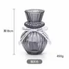Vaso de Vidro Cabaça Listrado Retrô Decoração Simples para Casa Arranjador de Flores Secas Flores Hidropônicas