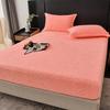 Invierno engrosado flor cortada terciopelo de leche gorro de cama terciopelo coral funda protectora Simmons funda de terciopelo más funda todo incluido colcha juego de tres piezas