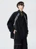 Chaqueta de Malla Transpirable Fina con Cuello Alto, Patchwork Rayado, Estilo Nuevo de Verano 2026 para Hombres y Mujeres, Estilo Europeo y Americano