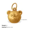 Novedades Transfronterizas Europeas y Americanas, Colgantes de Animales de Diamantes DIY Lindos y Exquisitos, Colección Versátil de Colgantes Chapados en Acero Inoxidable con Oro de 18 Quilates