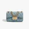 Bolso de Mujer 2026 Nuevo Estilo Tendencia Estilo Coreano Bolso Acolchado de Diamantes con Cadena Estilo Pequeño Chanel Bolso de Hombro Único Cruzado Bolso de Mujer Versátil Bolso Cuadrado Pequeño