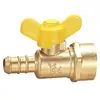 Válvula de gas Yongdexin 4 puntos 280Fd alambre interior manija de mariposa válvula de bola especial para Gas Gas Natural DN15