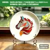 Posavasos de Esmalte con Patrón de Dunhuang Sin Filigrana DIY Hecho a Mano Patrimonio Cultural Inmaterial Cloisonné Filigrana Electrónica con Kit de Material Base