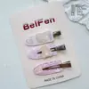 Presilha de Cabelo Fofa de Ursinho de Desenho Animado para Meninas, Piranha Infantil, Presilha Doce de Acrílico para Franja, Acessório de Cabelo