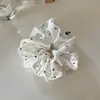 Scrunchie de Cetim com Bolinhas Único e Requintado, Doce e Versátil, Acessório de Cabelo de Luxo, Elástico de Cabelo, Ornamento de Cabelo