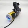 Suporte para Celular com Luzes Coloridas Recarregáveis, Alto-falante Mp3 para Motocicleta, Alto-falante com Graves de 20W, Reprodutor de Música Bluetooth