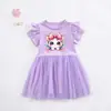 Vestido para Niñas 2026 Verano Nuevo Estilo Vestido de Princesa de Tul para Niños Moda Sencilla Tendencia Ropa para Niños Vestido