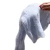 Suéter macio e confortável com miçangas para mulheres, estilo suave de primavera e outono, apresentando um design único com detalhes de tricô vazado, criando um visual elegante, relaxado e sem esforço.