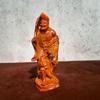 Talla de Madera de Ébano Adornos Jigong Viviente Dragón Caído Luohan Como Jigong Viviente Hogar Regalo Decoración Artesanías