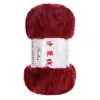 Hilo de Pelo Grueso Terciopelo de Imitación Pelo Largo Gorro de Visón Bufanda Tejida a Mano Paquete de Materiales DIY Tejido a Mano