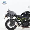 Coche muscle Wolf adecuado para Kawasaki Z400 bolsa lateral bolsa lateral se puede instalar casco medio casco casco completo con cerradura marco de liberación rápida modificación