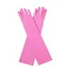 Guantes de Fiesta de Color Sólido Elásticos de Seda de Leche para Actuación Guantes de Vestir Accesorios de Disfraz para Festival