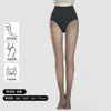 Leggings Ultra-Transparentes Pretos Translúcidos para Mulheres no Outono e Inverno, Forrados com Lã e Espessados, Leggings Falsos Translúcidos de Peça Única, Meias-Calças que Não Caem