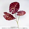 Hojas grandes de cala artificiales, plantas verdes simuladas para paisajismo, plantas verdes artificiales de alta gama, ramas simuladas, productos terminados para arreglos florales de boda