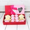 Lindo Creativo Día de la Mujer Día de la Madre Regalo Pareja Doble Oso Flor de Jabón Caja de Regalo Rosa Flor de Jabón Regalo