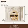 Jaula de Pájaros de Madera Maciza Estilo Crema Francés Gabinete Decorativo para Chimenea Aparador Lateral para Chimenea de Sala de Estar Americana Gabinete de Pasillo para Chimenea de Entrada