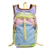 Mochila Colorida Patchwork 2025 Nicho Tendência Outdoor Ciclismo Mochila Ru Ying Grande Capacidade Leve Casual Mochila Escolar